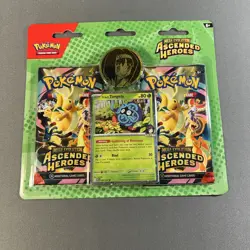 Pokemon TCG Ascended Heroes Two Pack Erika’s Tangle Blister - Image 1