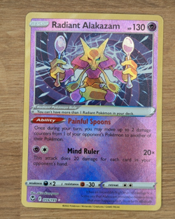 Pokemon TCG 059/195 Radiant Alakazam Holo - Pack Fresh NM - Image 1