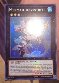 Yugioh Mermail Abysstrite CBLZ-EN050 Super Rare - Image 1
