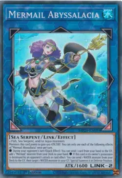 Mermail Abyssalacia Yu-Gi-Oh! MP20-EN095 1st Super Rare - Image 1
