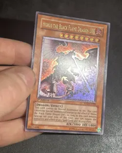 Yugioh Horus the Black Flame Dragon LV4 LV6 LV8 SOD Ultimate Rare 1st Ed Set - Image 5