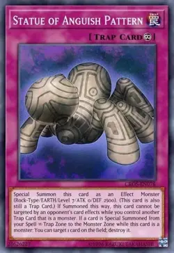 YUGIOH 3x Statue of Anguish Pattern CROS-EN078 Playset Light-played LP x 3 - Image 1