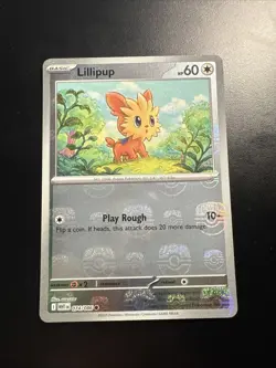 Lillipup (Master Ball Pattern) 074/086 | White Flare | Pokemon Card - NM/M - Image 1