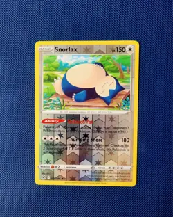 Pokemon Card Snorlax Lost Origin Reverse Holo Rare 143/196 Near Mint - Image 1