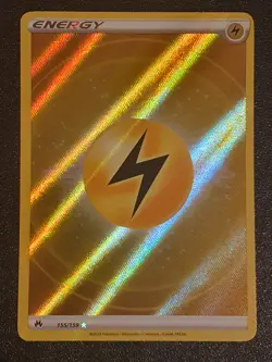 Lightning Energy Holo 155/159 Crown Zenith Pokemon Card Near Mint - Image 1