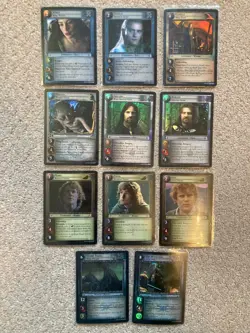 Lotr tcg (Decipher) Lord of the Rings 11 foil cards from Ages End (set 19) NM - Image 1