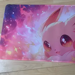 Eevee Rubber Playmat Play Mat For Tcg Trading Card Game Pokemon Mouse Pad - Image 2