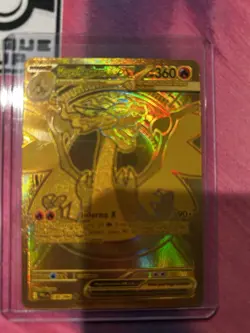 Pokemon Mega Charizard X EX Gold Foil 360 HP PFL 130/094 Mega Evolution Card - Image 3