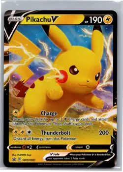 Pikachu V - Promo SWSH: Sword & Shield Promo Cards SWSH061 NM - Image 1