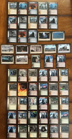 Lord Of The Rings TCG CCG Trading Cards Lot Of 55 Decipher 2001 LP Non Foil - Image 1