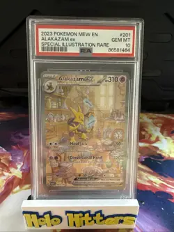 Alakazam EX 201/165 Scarlet & Violet 151 Sir Holo Pokemon Card PSA 10 Gem Mint - Image 1