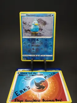 Ducklett 046/196 Lost Origin Reverse Holo Common Pokemon Card - Image 1