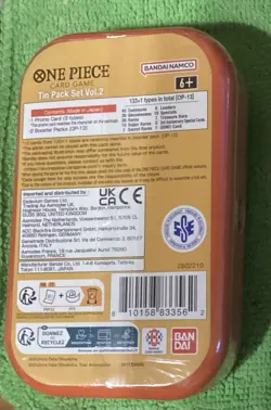 New And Factory Sealed Tin Pack One Piece Card Game Set Volume 2. Lowest On EBay - Image 2