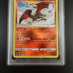 PSA 10 Radiant Charizard 020/159 Pokemon Crown Zenith Holo Graded Card - Image 3