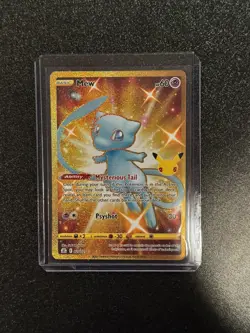 Pokemon Celebrations Mew 25th Gold Card Ultra Rare NM - Image 1