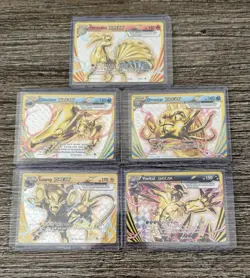 Lot Of 5 XY Break Pokemon Cards Ninetales, Clawitzer, Omastar, Luxray, & Yveltal - Image 1