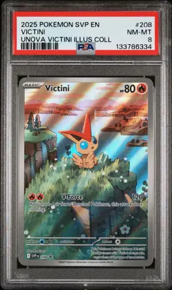 Victini 208 Sv: Scarlet & Violet Promo Cards Holo PSA 8 - Image 1