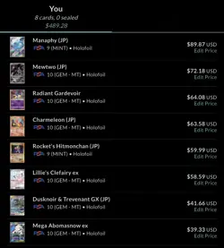 Pokemon PSA 10 & PSA 9 Slab Lot - 8 Slabs English & Japanese - Image 2