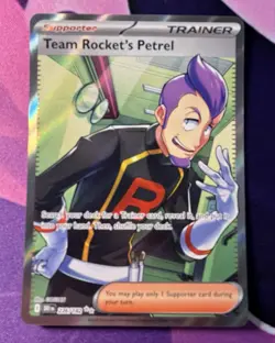 Pokemon Team Rocket's Petrel Full Art Destined Rivals 226/182 Double Rare NM+ 🔥 - Image 1