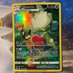 Pokemon Roserade Ultra Rare Full Art Holo TG02/TG30 Lost Origin Trainer Gallery - Image 1