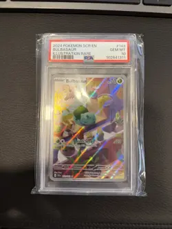 POKEMON SCR EN-STELLAR CROWN ILLUSTRATION RARE #143 BULBASAUR PSA 10 - Image 1