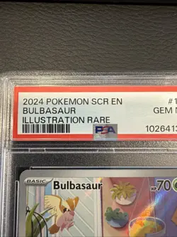 POKEMON SCR EN-STELLAR CROWN ILLUSTRATION RARE #143 BULBASAUR PSA 10 - Image 3