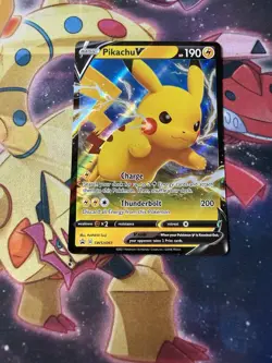 Pokemon TCG - PIKACHU V - SWSH061 - FULL HOLO PROMO - SWORD & SHIELD 2021 - Image 1