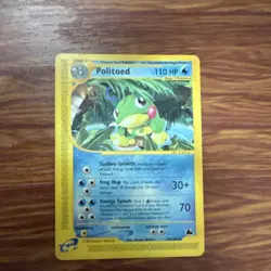 Pokemon TCG Politoed 25/144 Skyridge Reverse Holo Rare 110HP Stage 2 - Image 1