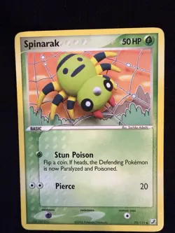 Spinarak 75/115 Unseen Forces Pokemon LP - Image 2