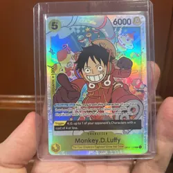 Monkey D. Luffy OP07-109 SR One Piece English Orginal With Error x2 - Image 3