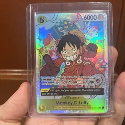 Monkey D. Luffy OP07-109 SR One Piece English Orginal With Error x2 - Image 4