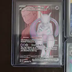 Pokemon TCG 5 Card Lot Team Rocket Mewtwo EX, Crobat EX & Others - Image 2