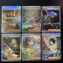 Pokemon TCG 6 Card Trainer Supporter Lot Special Illustration Rare SIR - Image 1