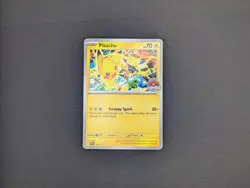 Pokemon Pikachu TCG SVP 225 2025 Worlds Promo Card + Sleeve - NM - Image 1