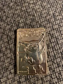 Pikachu Pokemon Card 23k Gold Plated Limited Edition Burger King 1999 Nintendo - Image 1