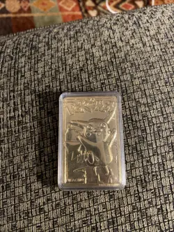 Pikachu Pokemon Card 23k Gold Plated Limited Edition Burger King 1999 Nintendo - Image 4
