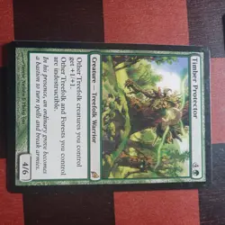 Mtg Timber Protector and Treefolk Harbinger LP Lorwyn Treefolk Magic Cards - Image 2