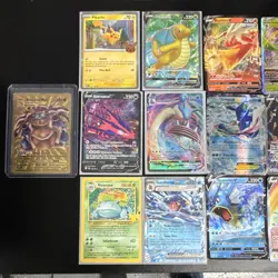 Pokemon Foil Holo Full Art Card Lot 20 Cards V EX GX Pikachu Blastoise Venusaur - Image 2