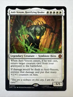 MTG Anti-Venom Horrifying Healer Non Foil Mythic Rare Marvel Spider-Man SPM NM - Image 1