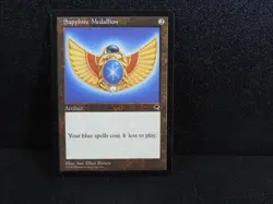 MTG Sapphire Medallion Tempest Magic - Image 1