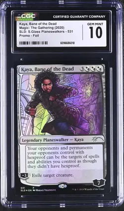 KAYA, BANE OF THE DEAD Secret Lair Foil Stained Glass CGC 10 MTG [Nostalgium] - Image 1