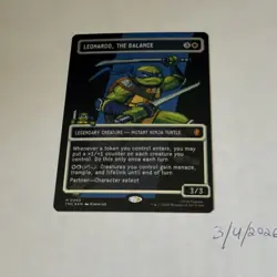 Leonardo, the Balance (TMC:0083) (Borderless) (Surge Foil) Commander: TMNT - Image 1
