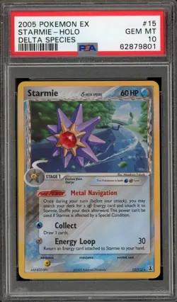 Pokemon Starmie EX Delta Species Holo Rare #15 PSA 10 Gem Mint - Image 1