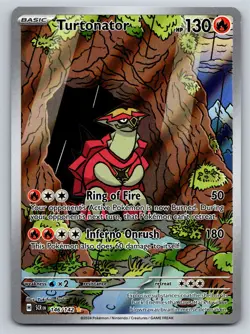 Turtonator Illustration Rare SV07: Stellar Crown 146/142 NM Pokemon TCG - Image 1