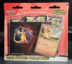 Pokemon TCG Ascended Heros - Tech Sticker Pack New Sealed charmander - Image 1