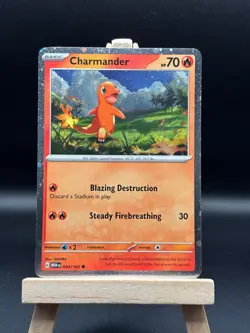 Charmander 004/165 Sv: Scarlet & Violet 151 Cosmos Holo Pokemon NM - Image 1