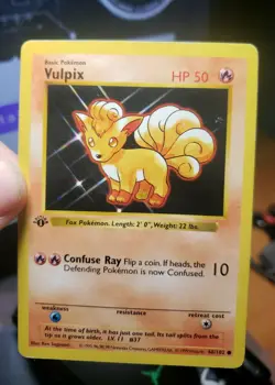 Vulpix 1st Edition Shadowless Base Set 68/102 Pokemon Wotc Free TRACKED SHIPPING - Image 1