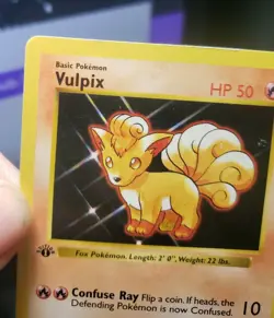 Vulpix 1st Edition Shadowless Base Set 68/102 Pokemon Wotc Free TRACKED SHIPPING - Image 2