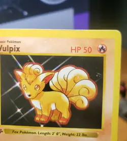 Vulpix 1st Edition Shadowless Base Set 68/102 Pokemon Wotc Free TRACKED SHIPPING - Image 3