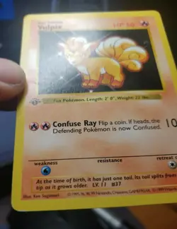 Vulpix 1st Edition Shadowless Base Set 68/102 Pokemon Wotc Free TRACKED SHIPPING - Image 4